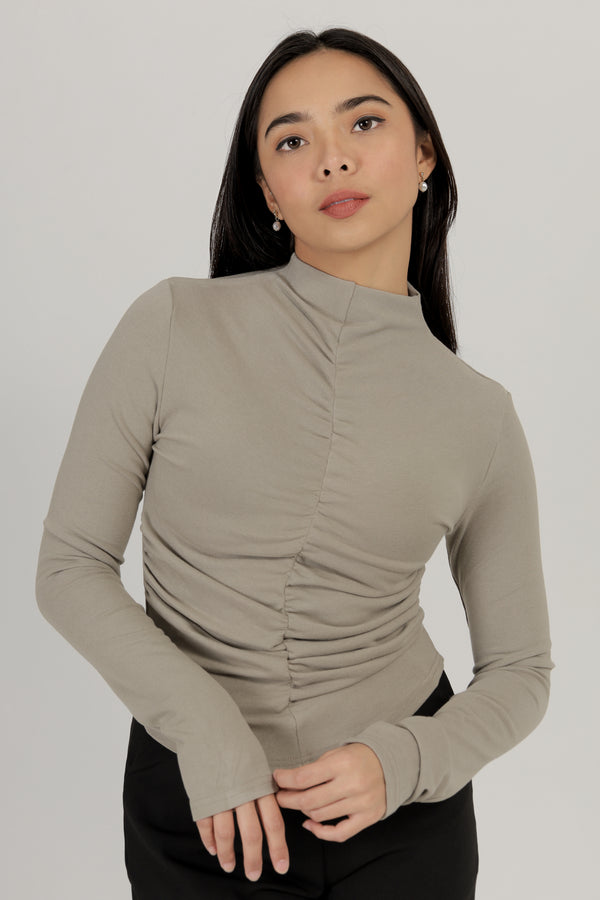 April Fitted Long Sleeves Top