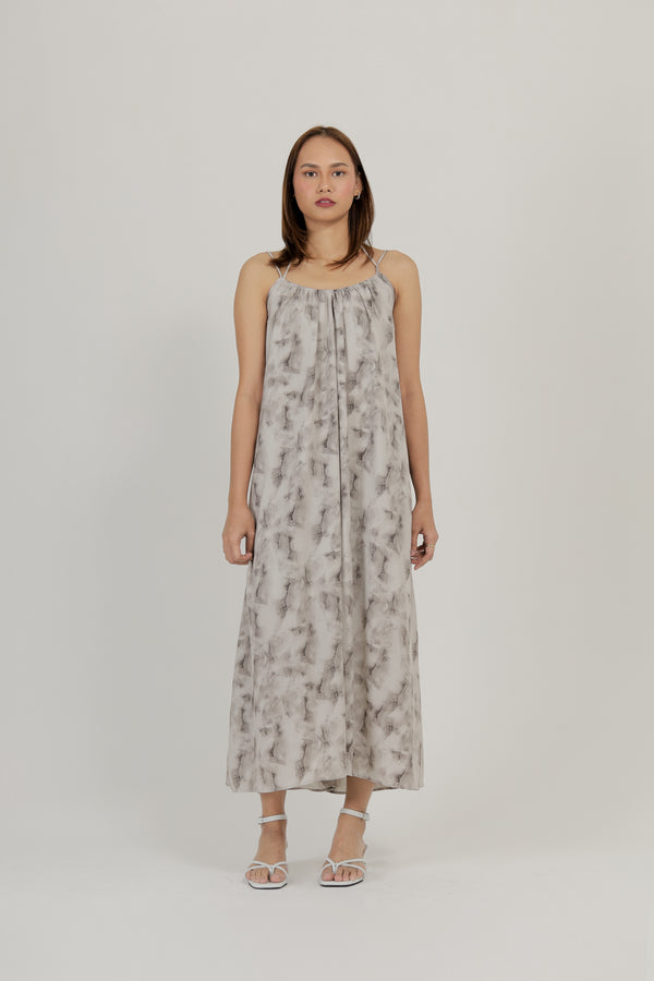 Levie Abstract Midaxi Dress