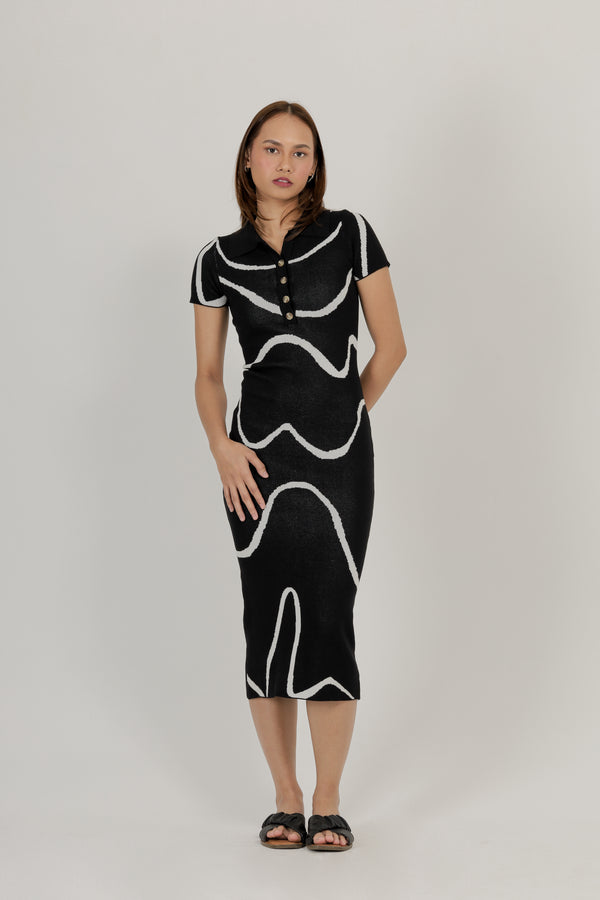 Lottie Graphic Knit Dress