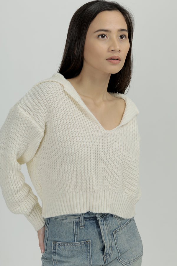 Renee Yarn Knit Crop Sweater
